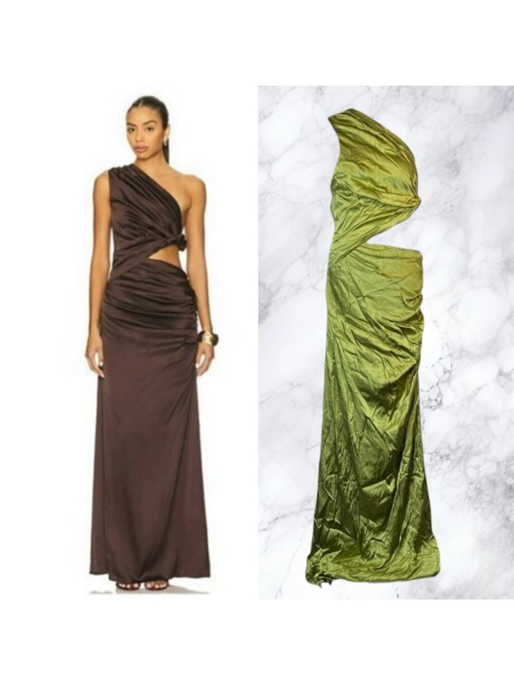 House of Harlow 1960 xREVOLVE Carrie Gown - Green